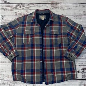 L.L. Bean Multicolor Plaid Flannel Shirt